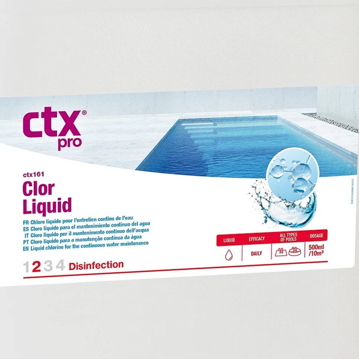 CTX-161 Cloro líquido 20 Litros para piscinas y Spas
