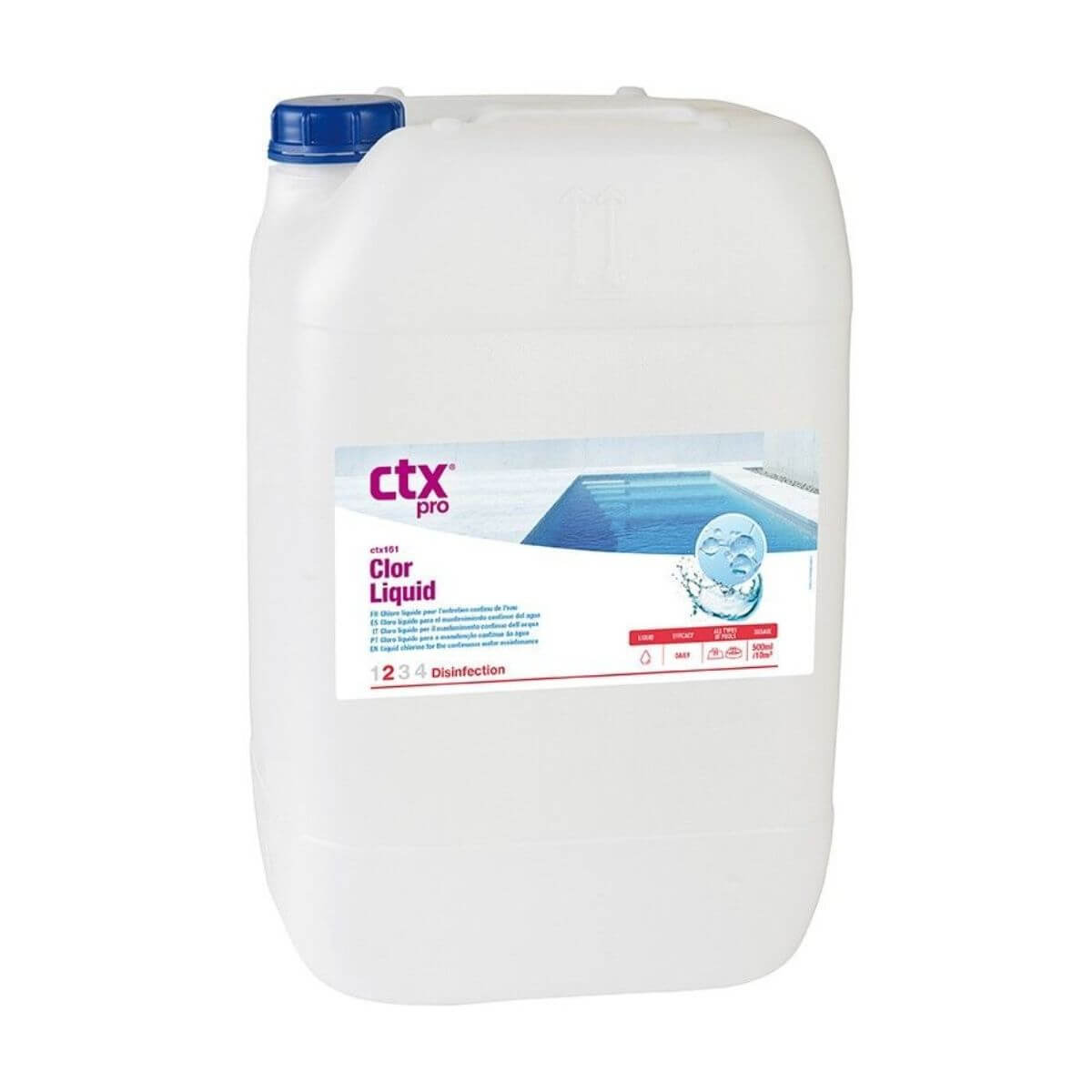 CTX-161 Cloro líquido 20 Litros para piscinas y Spas