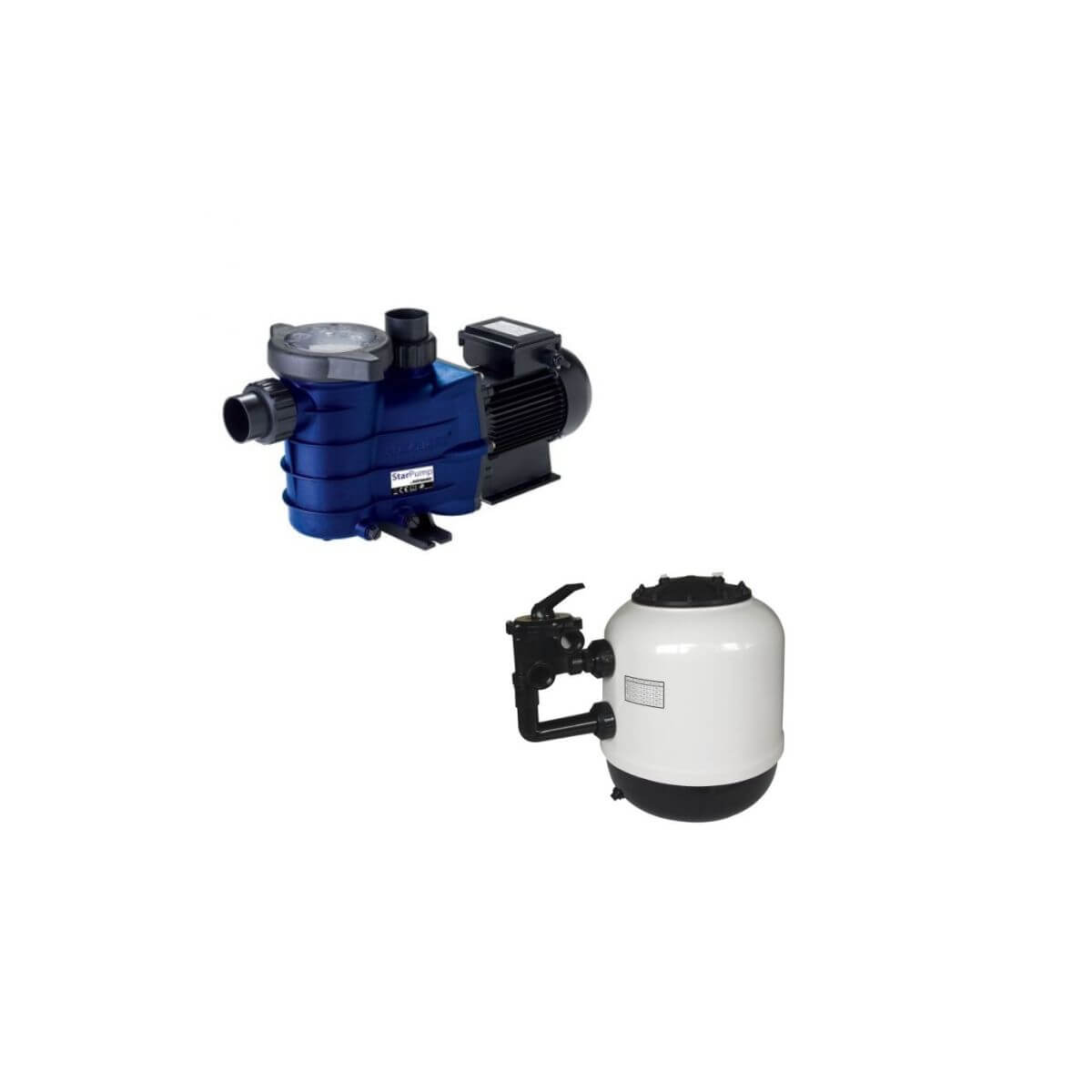 Caseta enterrada montada con filtro Alaska + Bomba Starpump QP