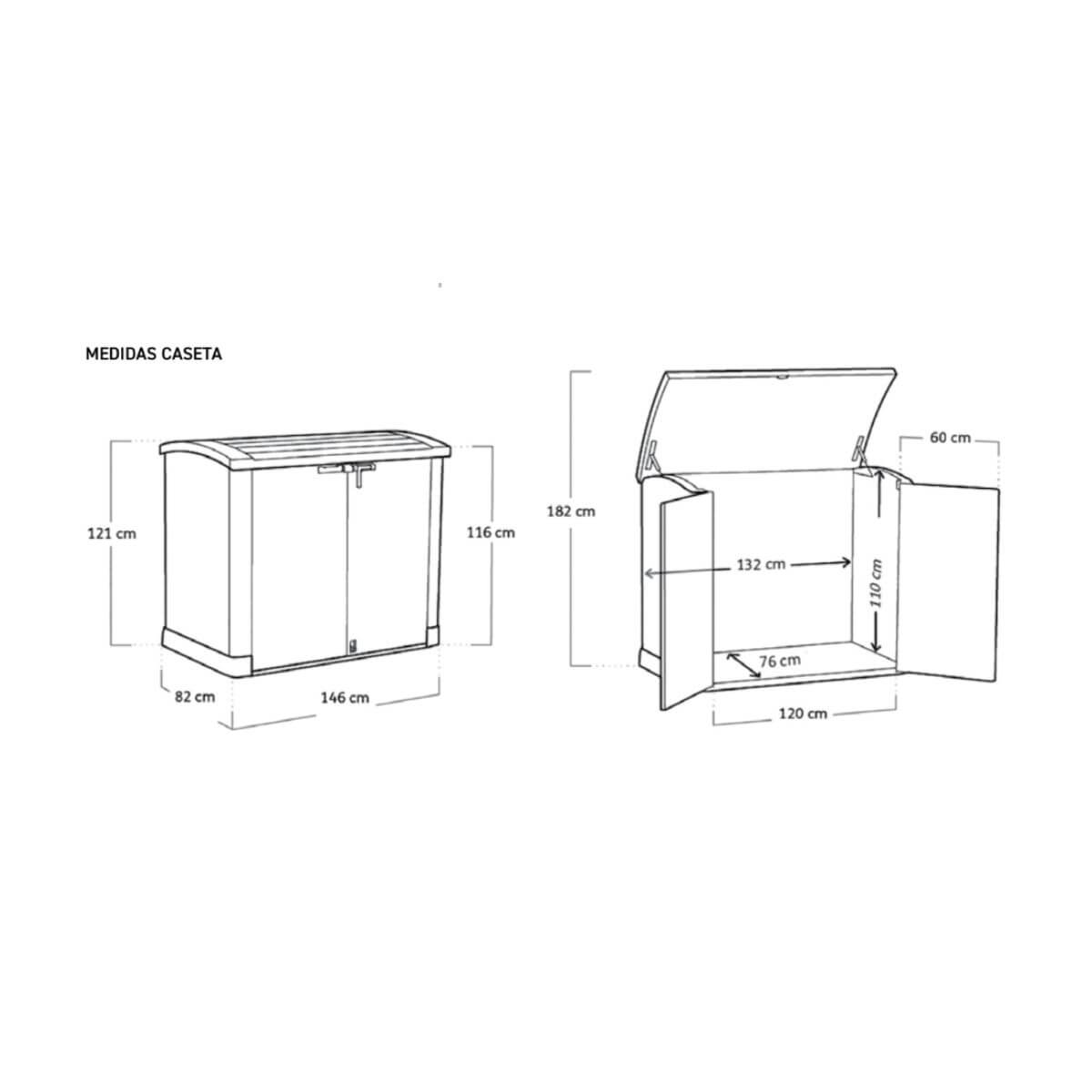 Caseta elevada con filtro Alaska y bomba Starpump QP