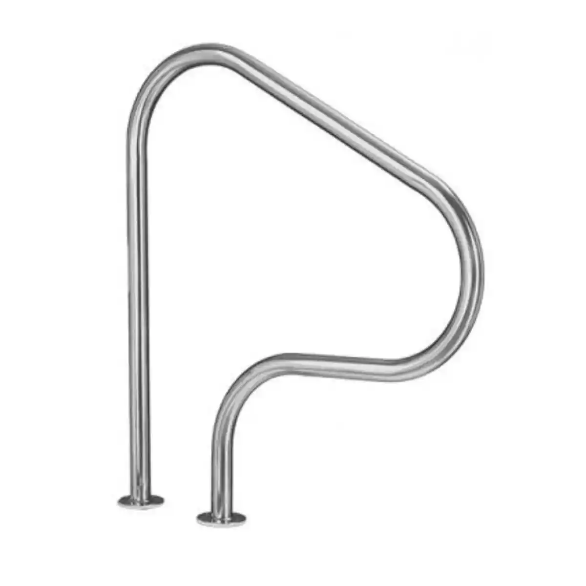 Barandilla para piscina 4 curvas acero inoxidable AISI 316