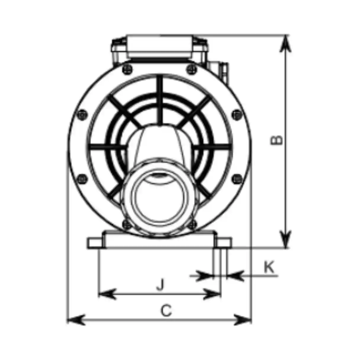 Bomba de recirculación para hidromasaje y spa ESPA Tiper 2 – 125 (1,25 CV)