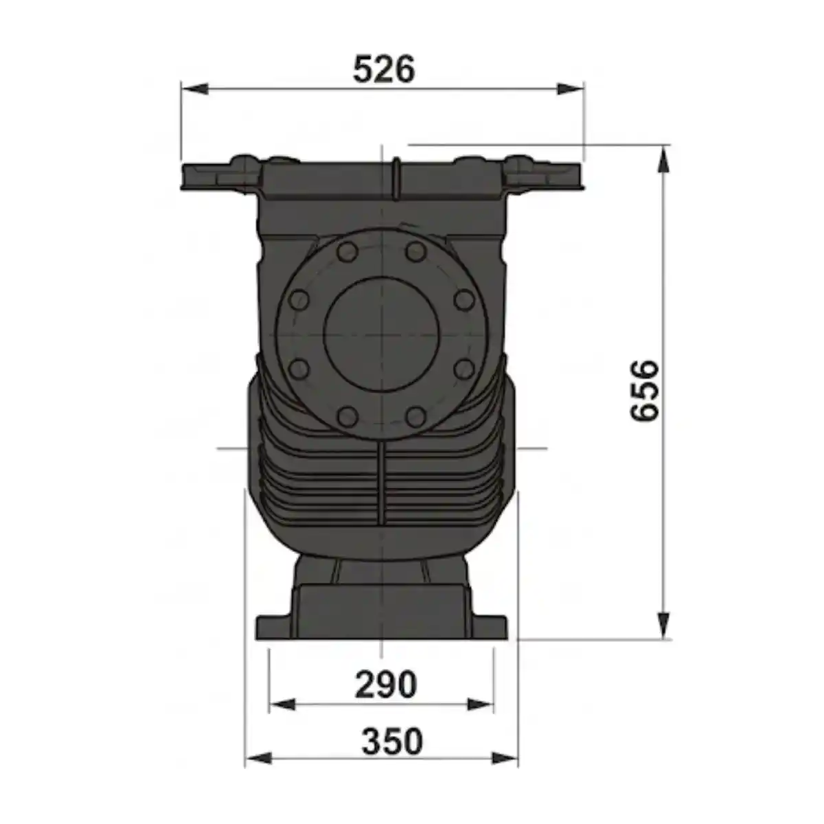 Bomba de recirculación para piscinas grandes Espa Comerspool desde 5,5 HP-15 HP trifásica