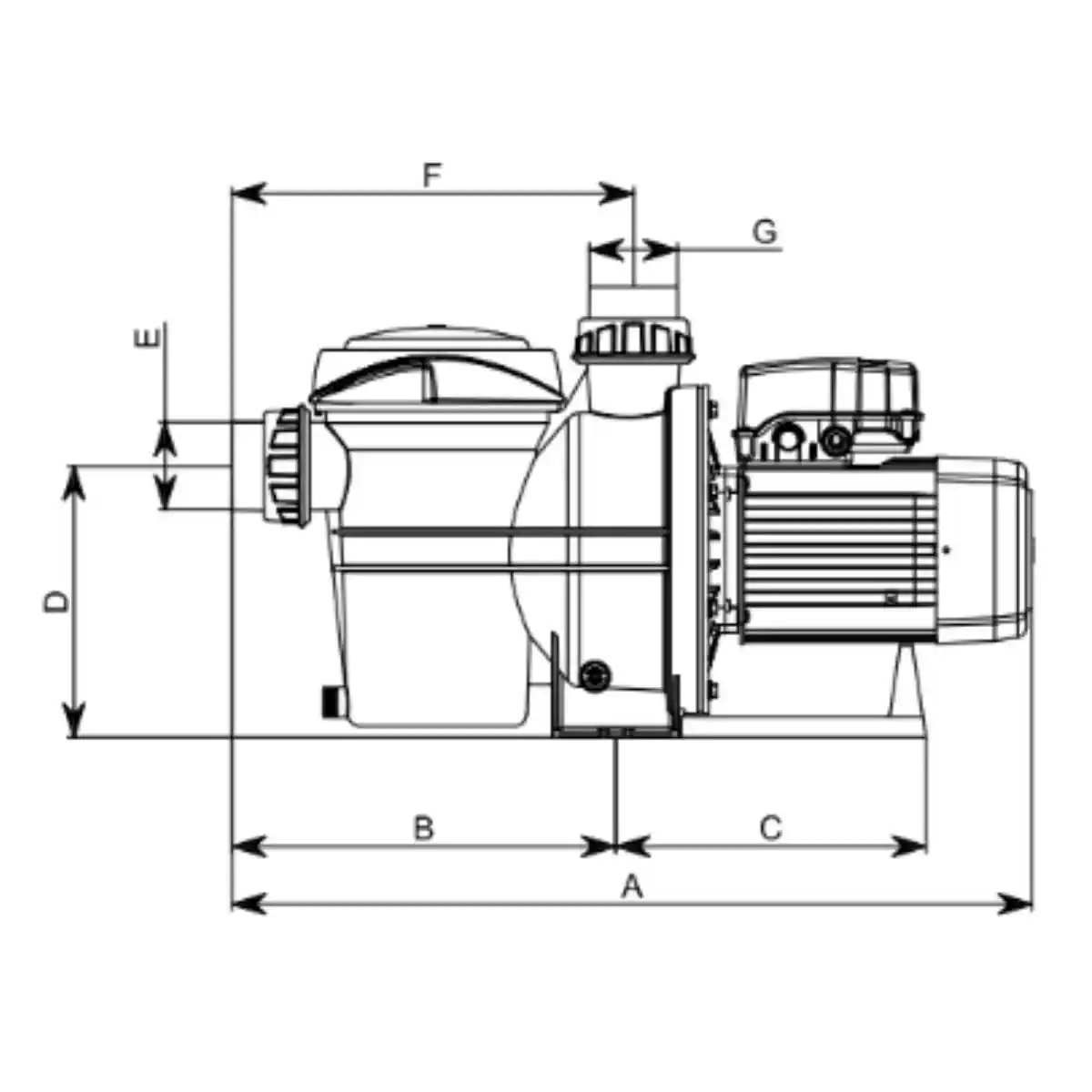 Bomba de piscina Espa Silen S2 trifásica 230/400V (0,75 CV a 3 CV)