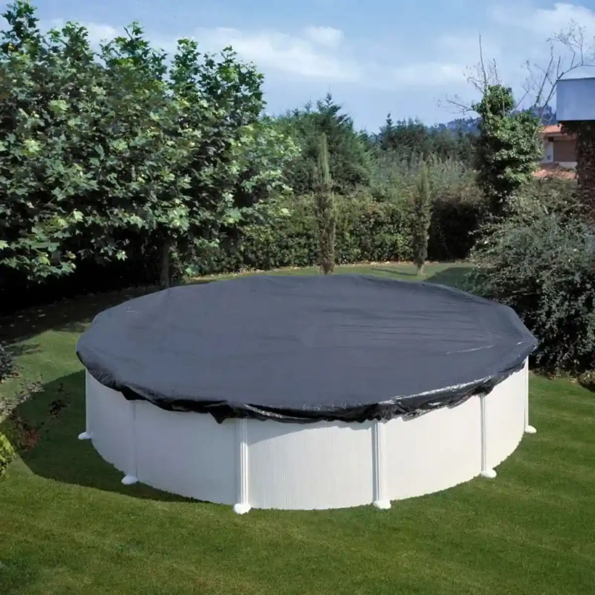 Cubierta de invierno para piscina redonda de acero Ø540 cm Premium Gre
