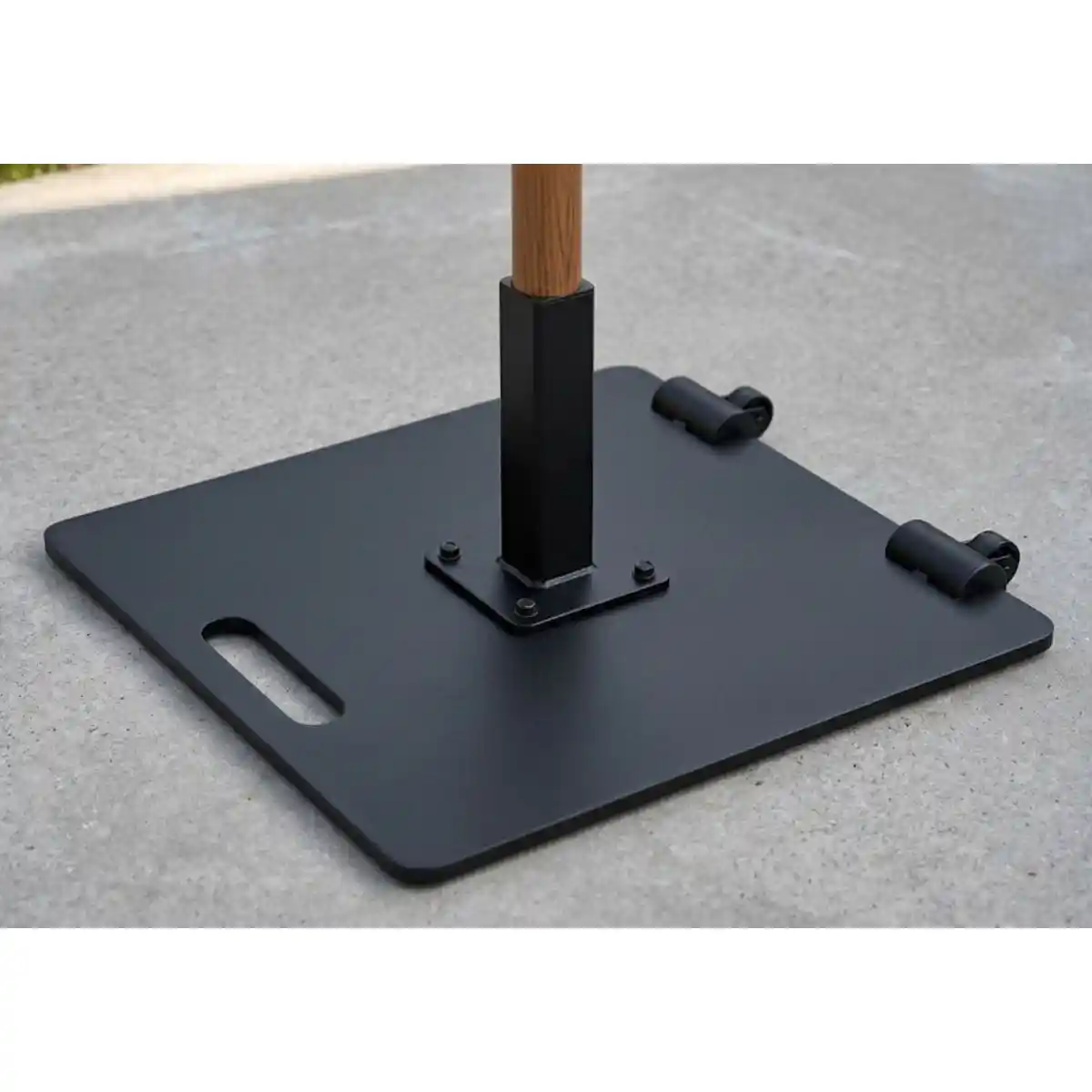 IASO BS-22 base negra con ruedas para sombrilla Antibes