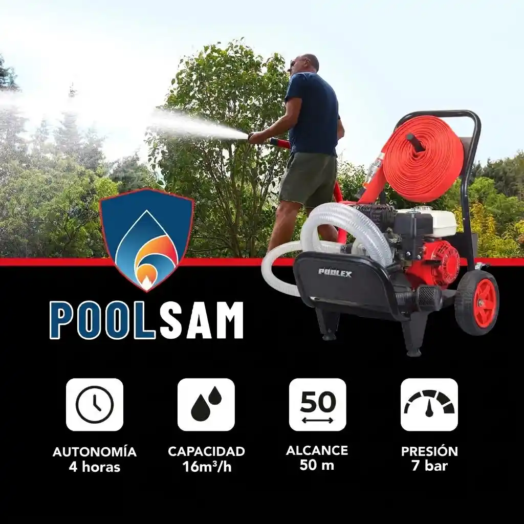Motobomba contra incendios para piscina Poolex Pool Sam 7 CV - Imagen 21