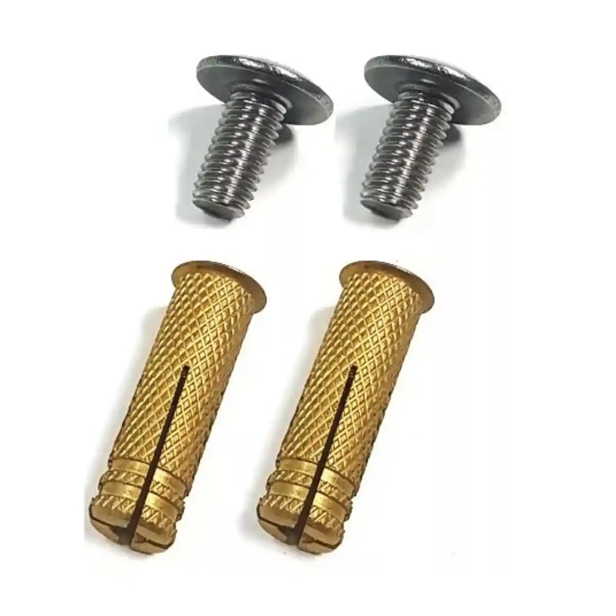 Taco y tornillo poelier 8×40 mm con tornillo inoxidable