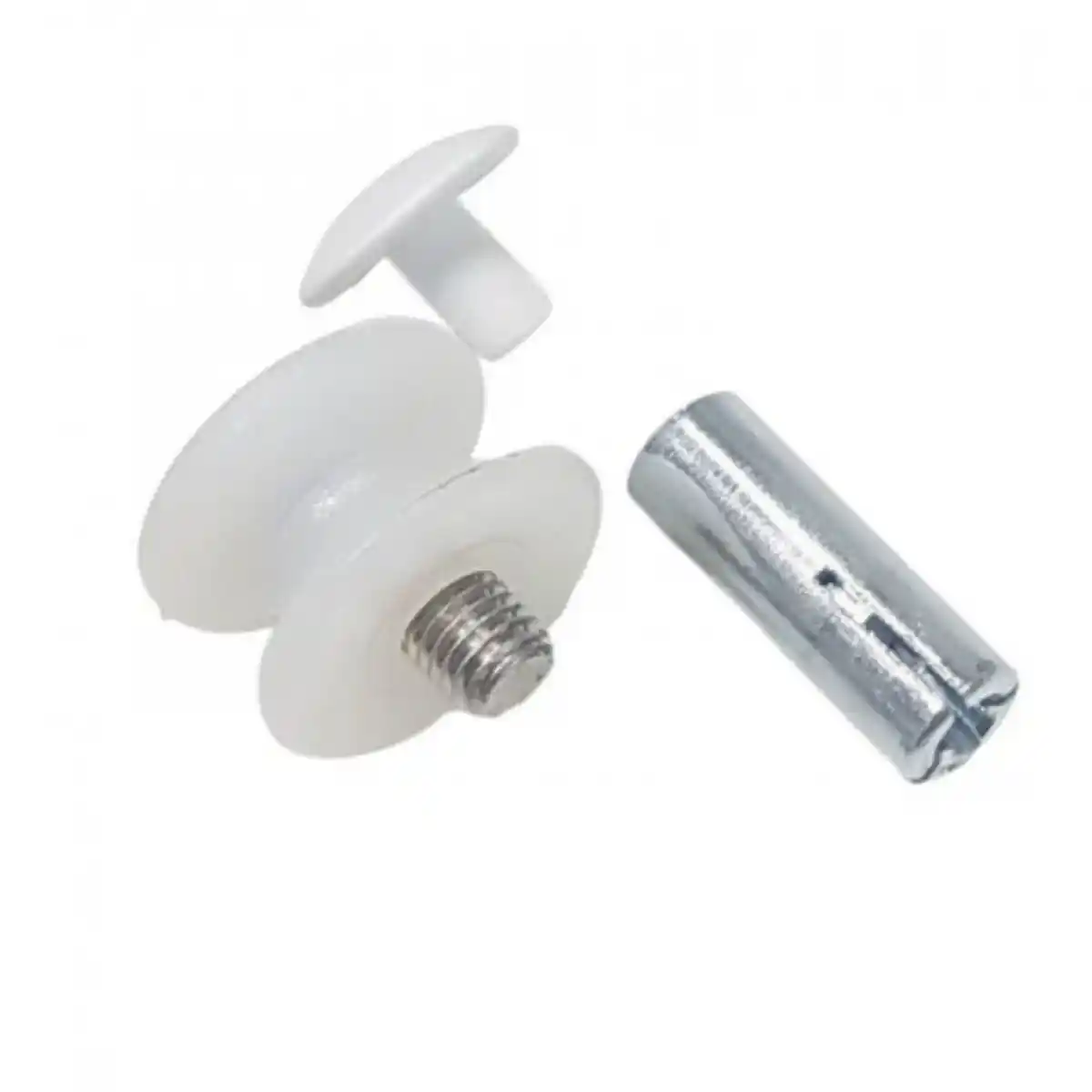 Taco y tornillo polímero 6×30 mm con tornillo inoxidable
