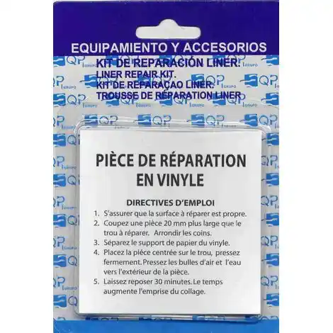Pack 6 parches de reparación liner PVC para piscina 615205