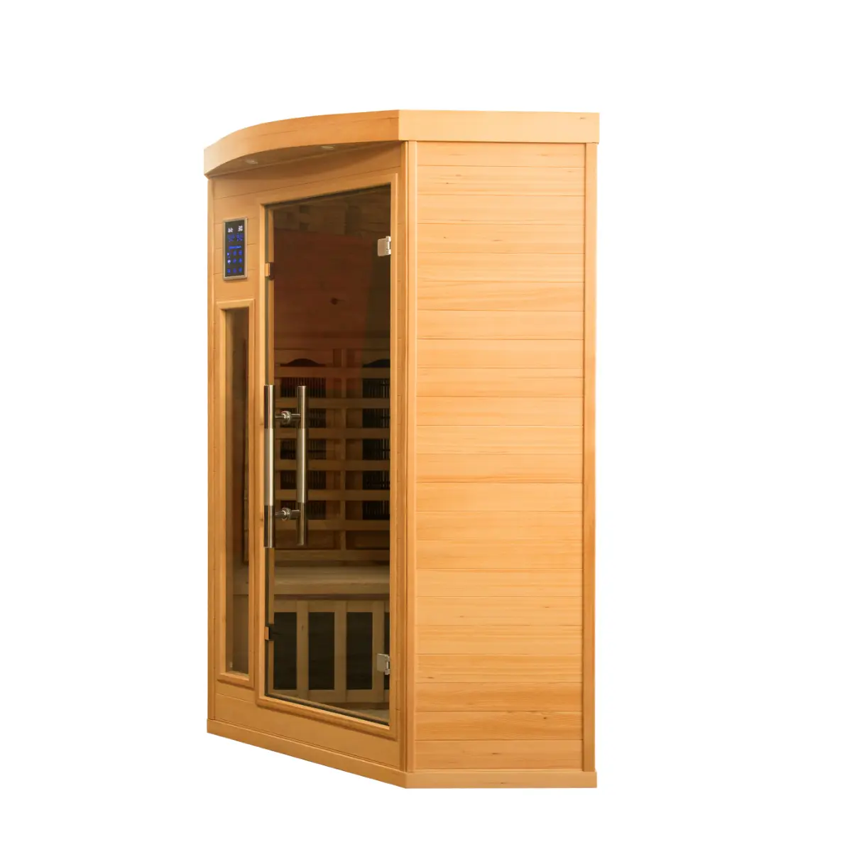 Sauna de infrarrojos angular de 2/3 plazas Apollon Quartz France Sauna - Imagen 18